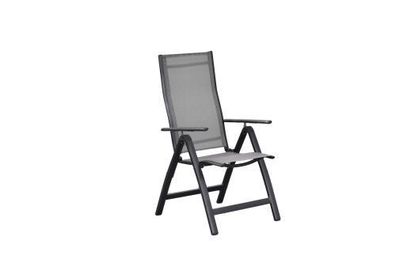 Carrara Gartensessel/Gartenstuhl, klappbar, graphit/diamantbraun, 2er Set