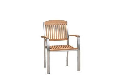 Keros Gartensessel/Gartenstuhl, stapelbar, 2er Set