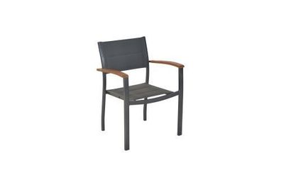 Patras Gartensessel/Gartenstuhl, stapelbar, gepolstert, 2er Set