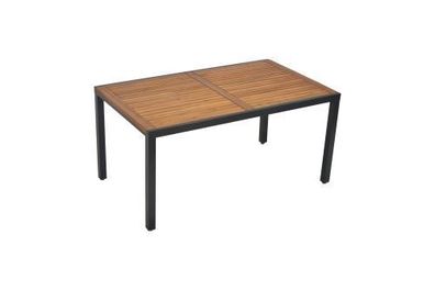 Gartentischtisch 150 x 90 cm, graphit/natur