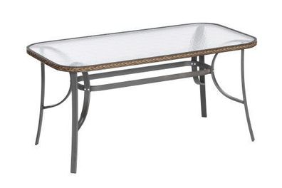 Roma Gartentisch, 150 x 80 cm, grau
