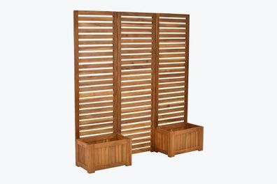 Sichtschutz mit 2 Blumenkästen