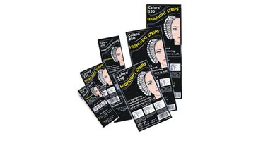 Strähnenpapier Dynatron Colora Highlight Strips kurz 10 x 40,5 cm