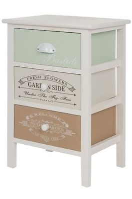 Kommode Milian mit 3 Schubladen MDF Bunt