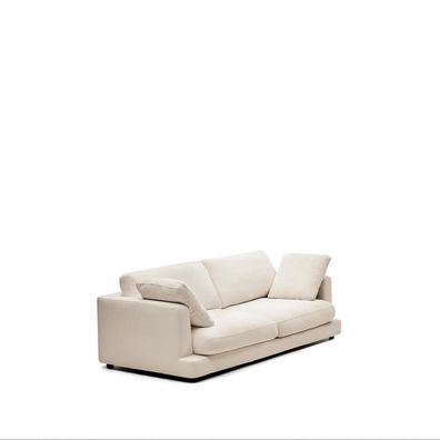 3-Sitzer-Sofa Gala 210 x 65 x 108,5 cm Beige Sitzgarnitur Couch Wohnzimmer