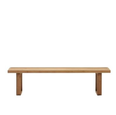 Bank Canadell 210 x 46 x 35 cm Teakholz Sitzbank Sitzgelegenheit Möbelstück Neu