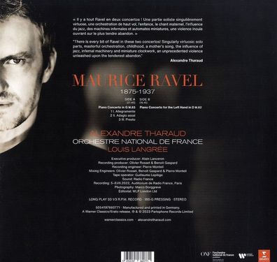 Maurice Ravel (1875-1937): Klavierkonzert G-Dur (180g) - - (LP / K)