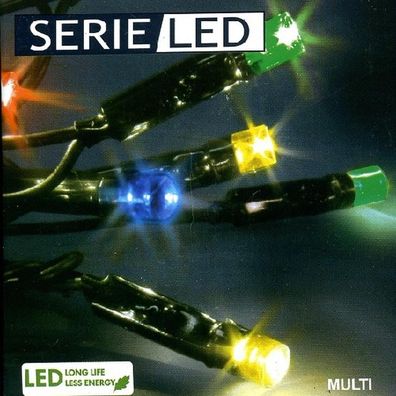 LED Lichterkette 12m 96er multicolor / schwarz außen Best Season 476-51