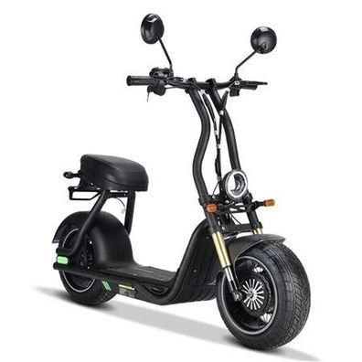 Elektroroller HECHT COCIS MINI BLACK – 1000 Watt, 48 Volt, 36 km Reichweite