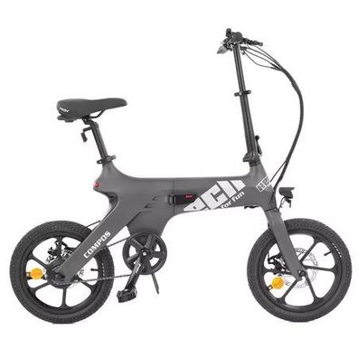 Faltbares E-Bike HECHT COMPOS MINI GREY – 250 Watt, 36 Volt, 63 km Reichweite