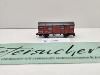 Fleischmann N DC 8330 Gedeckter Güterwagen Grs204 / NEM / DB