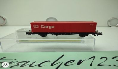 Minitrix N DC 15298 Containertragwagen "DB Cargo" Lgjs599 NEM / DB / OVP