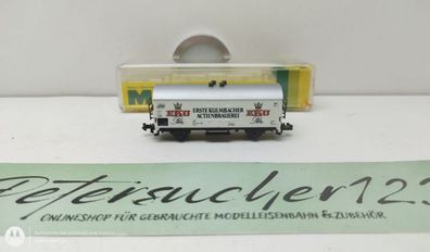 Minitrix N DC 3228 Kühlwagen "Kulmbacher" "EKU Pils" Ihss377 / DB / OVP