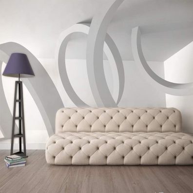 Vlies Fototapete Wandtapete Wandbilder 3D Abstrakter Geometrischer Kreisfor 4535