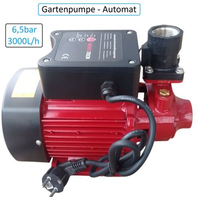 Heniotech Automat Automatische Gartenpumpe SQB-80 - 750Watt - 3000L/h - 6,5Bar