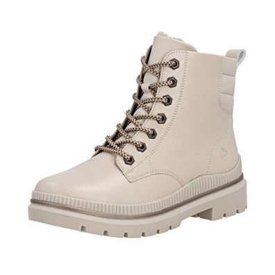 Remonte Schnürstiefel - Crema Glattleder