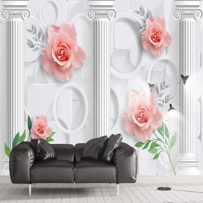 Vlies Fototapete Wandtapete Wandbilder 3D Wunderschöne Blume Dekorativ 4542