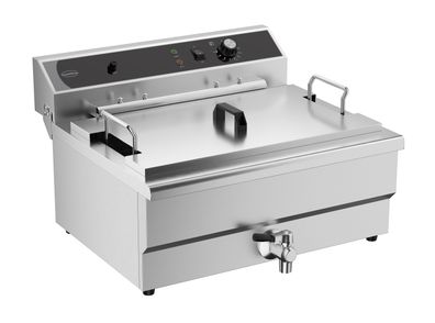 Elektro Tischfriteuse 25L - Mit Abflussventil