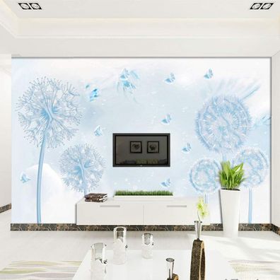 Vlies Fototapete Wandtapete Wandbilder 3D Löwenzahn Handgemalte Wunderschön 4558