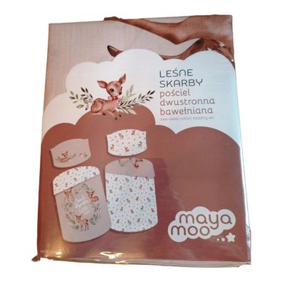 Baby-Bettwäsche Rehkitz „Forest Treasures“ 100x135 + 40x60 | 100 % Baumwolle |