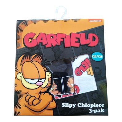 3er Pack Jungen-Slips | Garfield | Rot • schwarz • Weiß