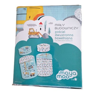 Baby-Bettwäsche „Baustelle – Mini Construction“ 100x135 + 40x60 | 100 % Baumwolle