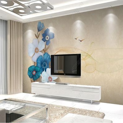 Vlies Fototapete Wandtapete Wandbilder Moderne Dynamische Linien Tulpen 4568