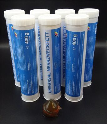 7x 400g Mehrzweckfett Schmierfett Lithiumseifenfett Abschmierfett Lagerfett