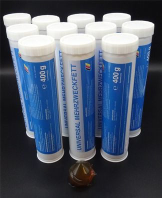 11x 400g Mehrzweckfett Schmierfett Lithiumseifenfett Abschmierfett Lagerfett