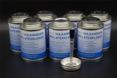 7x 250ml Vulkanisierflüssigkeit Vulkanisierlösung Schlauch Kleber