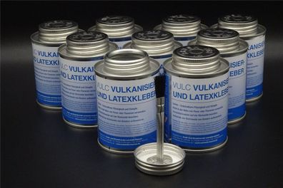 9x 250ml Vulkanisierflüssigkeit Vulc incl. Pinsel Schlauchreparatur