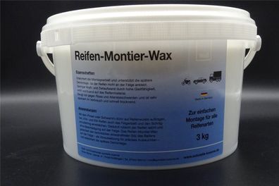 3Kg Universal Reifen Montage Paste Montagepaste Montierpaste Made in Germany