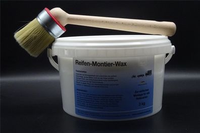 3Kg Universal Reifen Montage Paste Montagepaste Montierpaste incl. 50mm Pinsel