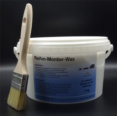 3Kg Universal Reifen Montage Paste Montagepaste Montierpaste incl. Flachpinsel