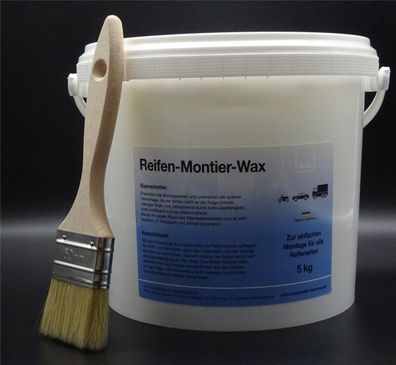 5Kg Universal Reifen Montage Paste Montagepaste Montierpaste incl. Flachpinsel
