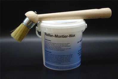 1Kg weiße Reifen Montage Paste Montagepaste Montierpaste + 30mm Pinsel