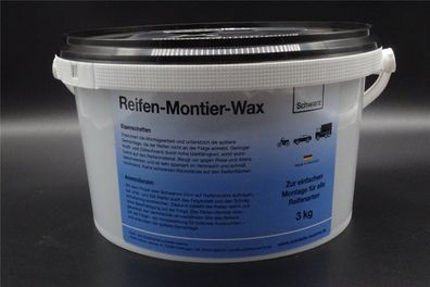3Kg schwarze Universal Reifen Montage Paste Montagepaste Made in Germany