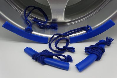 4x Reifen Montagehilfe MH blau PKW Montage Alufelgen Schutz Schoner Felgenschutz