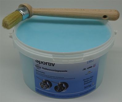 3,5 Kg Sportiv Reifen Montagepaste blau Sport Run Flat Breitreifen + 30mm Pinsel