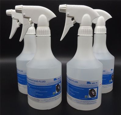 4x 0,5 Liter Reifen Montagefluid Reifenmontageflüssigkeit Montagepaste Fluid