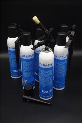 6x 200ml Bremsen Servicepaste Keramikpaste Montagepaste Bremsenpaste Pinseldose