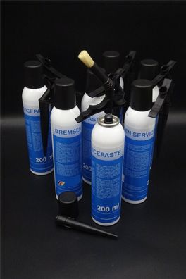 7x 200ml Bremsen Servicepaste Keramikpaste Montagepaste Bremsenpaste Pinseldose