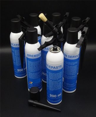 8x 200ml Bremsen Servicepaste Keramikpaste Montagepaste Bremsenpaste Pinseldose