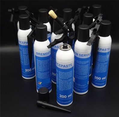 11x 200ml Bremsen Servicepaste Keramikpaste Montagepaste Bremsenpaste Pinseldose