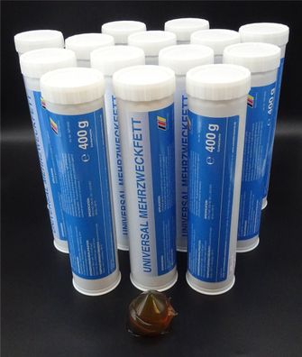14x 400g Mehrzweckfett Schmierfett Lithiumseifenfett Abschmierfett Lagerfett