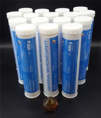 16x 400g Mehrzweckfett Schmierfett Lithiumseifenfett Abschmierfett Lagerfett