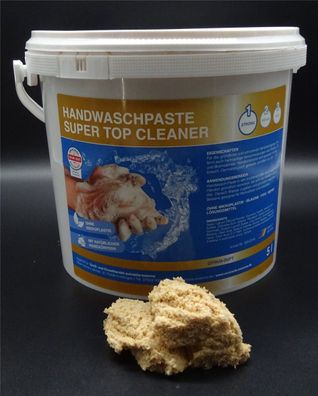5L Handwaschpaste SUPER TOP Cleaner Handreiniger Handreinigung Holzmehl Strong