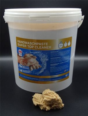 10L Handwaschpaste SUPER TOP Cleaner Handreiniger Handreinigung Holzmehl Strong