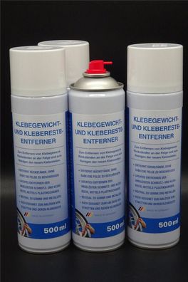 4x 500ml Kleberesteentferner bei Alufelgen Klebegewichte Klebereste Entferner