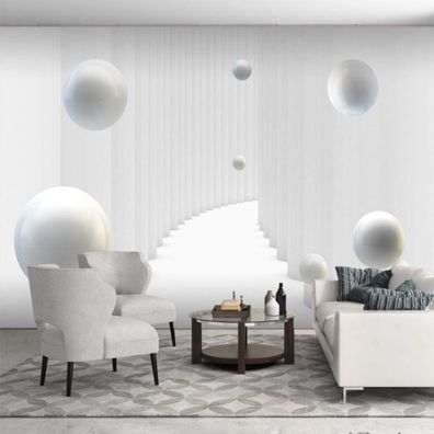 Vlies Fototapete Wandtapete Wandbilder Abstrakte Korridor Raumkugel 4575